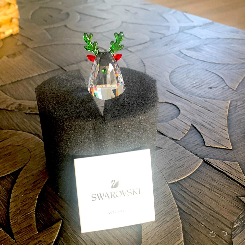 Swarovski crystal reindeer